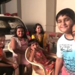Dipika Kakar Instagram - wen the bacha party comes to see me on the set!!!! and get bored after a couple of shots 😂😂😂😂😂😂😂 @sabaibrahim93 #rehan #riza #sara #meher
