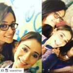 Dipika Kakar Instagram - #Repost @ssarakhan with @repostapp. ・・・ Again we r meeting after ages While Shooting #love #sisters #dipika #ssarakhan #us #oldbond #friendz #friendz4life #mwaaaa#