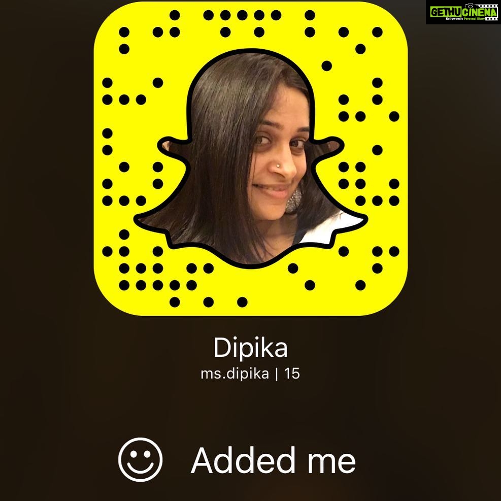 Dipika Kakar Instagram - So guys @shoaib2087 has been successfull in dragging me on snapchat so pls follow me!!!!
