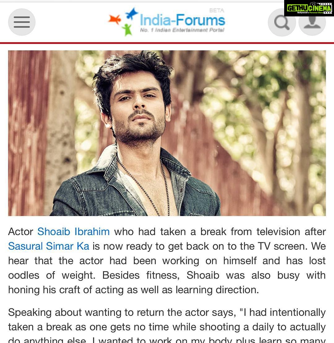 Dipika Kakar Instagram - http://www.india-forums.com/tellybuzz/news-releases/28889-shoaib-ibrahim-ready-to-return-on-screen.htm#comments All The Best @shoaib2087 👍🏻👍🏻👍🏻👍🏻👍🏻😊😊😊😊😊😊