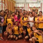 Dipika Kakar Instagram - It was super fun shooting with these energetic girls...they were drenched shivering in cold yet enjoying every bit of the shoot... The made the human pyramid n number of times thruout the day... Hats off to them!!! Thank u guys!!!