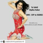 Dipika Kakar Instagram - #Repost @jhalakdikhhlajaaseason8 ・・・ What about Dipika's performance? Loved it? Then, Vote for her. SMS : DIP to 56882 VOTING LINES OPEN TILL TOMMOROW 9AM. #JhalakReloaded @colorstv