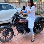 Dipika Kakar Instagram - Lets go for a ride 🏍 😜 P.S : dont worry about the bruise on the face its just makeup 😜😜😜 this pic is between shot free time me