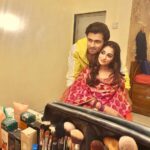 Dipika Kakar Instagram - He drops by at the set and makes my day!!!! ❤️❤️❤️ @shoaib2087