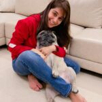 Dipika Kakar Instagram - he fights with me as much as he loves me, specially when the struggle is to click a picture... !!!! he refused to get into a frame with me yesterday... hence putting up this one a day later with my most adorable companion my pet my Cuddle!!! belated happy #nationalpetday !!! . . . wearing a comfortable hoodie from @fashion_wardrobe3