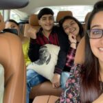 Dipika Kakar Instagram – Party Mood Begins!!!! 
Having Fun On The way with My #bachaparty Sara Riza & Rehan ❤️