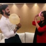Dipika Kakar Instagram - If not the sword... It was a balloon fight!!!! @sreesanthnair36 and me doing our hamesha waali crazy masti!!