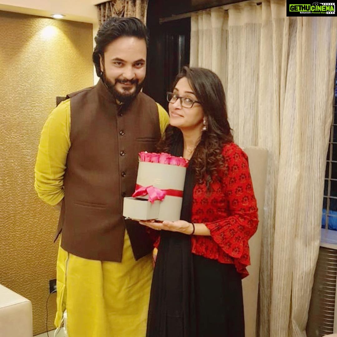 Dipika Kakar Instagram - Thank you so much @realsourabhpatel for taking out time and coming over... it was good chit chatting again with my chai partner 🤗☕️ #bb12