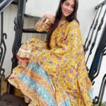 Dipika Kakar Instagram - please caption this…. I dont have one in mind today 😊 . . . outfit by : @aachho @dinky_nirh