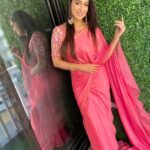 Dipika Kakar Instagram - Shoot from home!! Shot for an episode of Dance Deewane From home!! I was super excited & nervous to be in conversation with Madhuri ma’am & that too on her birthday ❤️ 😍@madhuridixitnene ❤️…. it was a great experience…. Vlog coming really sooooonn!!!! . . . Styled by @stylebytaashvi Saree by @aparnakfashion Earrings and Bangles by:@rubansaccessories @oakpinionpr makeup by: @im_mr_ketzsolzofficial_