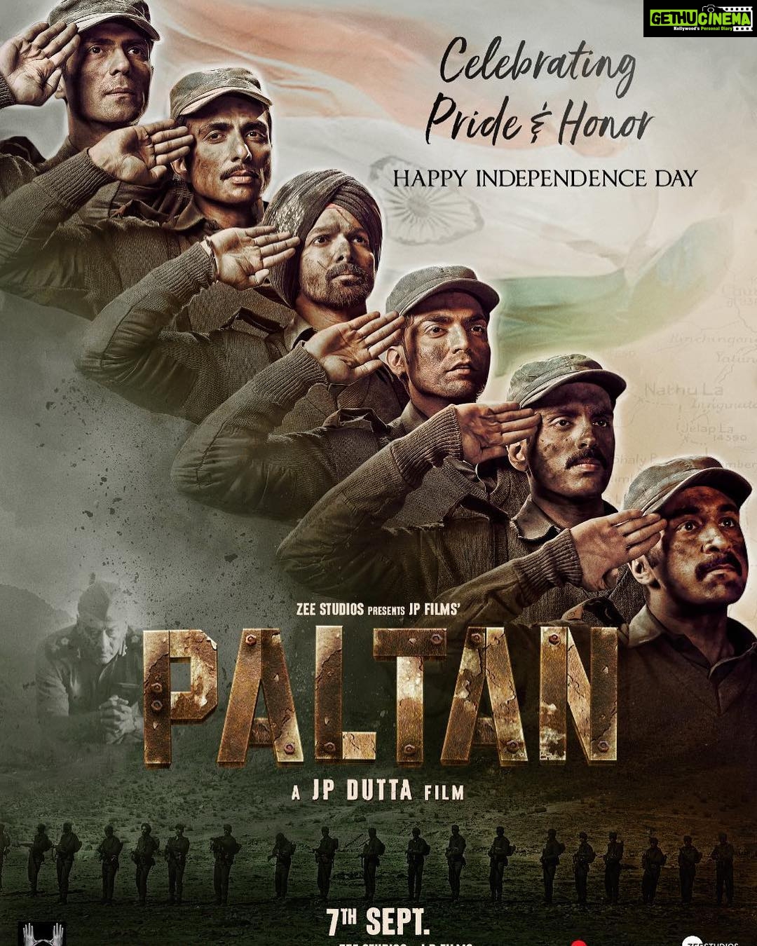 Dipika Kakar Instagram - "A soldier dies not when he is shot, but when he is forgotten." #IndependenceDayIndia #Paltan @zeestudiosofficial #JPFilms @nidhiduttaofficial @apnabhidu @rampal72 @sonu_sood @guruchoudhary @siddhanthkapoor @harshvardhanrane @luvsinha @egupta @sonalchauhan @monica_gill1 @ms.dipika