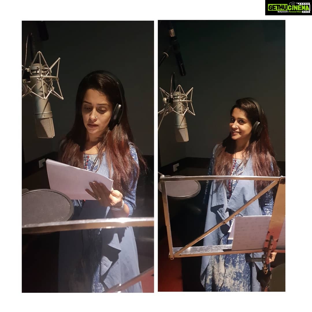 Dipika Kakar Instagram - Dubbing for my first film!!!! Cant wait for 7th September!!!! #palanthefilm #Paltan #jpfilms #jpdutta #jpduttafilms @nidhiduttaofficial @zeestudiosofficial