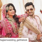 Dipika Kakar Instagram - We wore exactly how we felt like "bright, beautiful & laced with love", Thank you @aliyafashionhouse for adding to the dream!!! #dodilmilrahehain #desibride #bridaloutfit