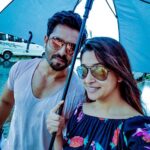Dipika Kakar Instagram - We know how to turn a gloomy day around! 🌨❤ #BeachDiaries #Rains #TravelDiaries
