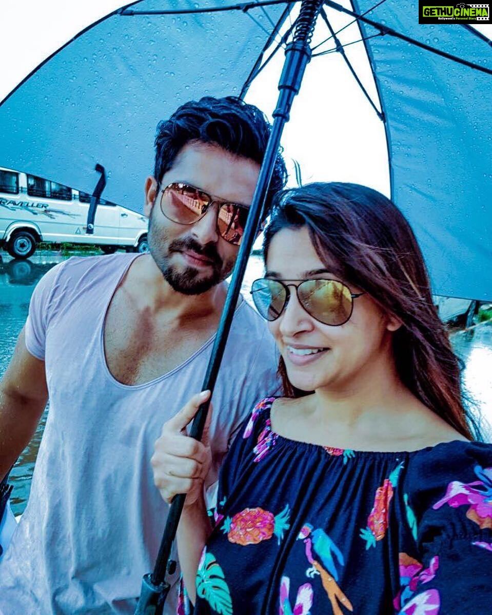 Dipika Kakar Instagram - We know how to turn a gloomy day around! 🌨❤ #BeachDiaries #Rains #TravelDiaries