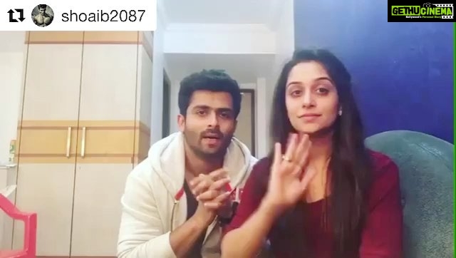 Dipika Kakar Instagram - #Repost @shoaib2087 (@get_repost) ・・・ This weekend we are personally here to talk to you guys! As we are close to the finale we really need your support and love! So if you want us to keep performing please vote for us! All you have to do this give a missed call on 18008432209 #NachBaliye8 #Starplus #StayTuned