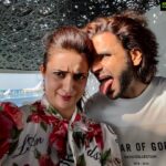 Divyanka Tripathi Instagram - Someone can't keep a straight face! 🙂😚🤪😛Let's hang these pics on a museum wall!🙄 #DivekTravel #DivyankaTripathiDahiya #VivekDahiya #Travel Louvre Abu Dhabi