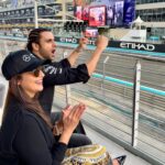 Divyanka Tripathi Instagram - Truly an unforgettable experience. Now I know why F1 racing is loved so much! I feel like saying "mumma I want to be a car racer when I grow up!" Definitely wanted to be behind the wheel!😍 #DivekTravel #DivyankaTripathiDahiya #VivekDahiya #Travel Yas Marina Circuit