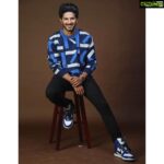 Dulquer Salmaan Instagram - How to be a cool dad 😎 @netflix_in @collectiveindia @kenzo Styled by @aeshy Assisted by @tryagaintoobad #Kuruppromos #Netflix #tryingtobecool #aslways #heyatleastitry #finewhatever