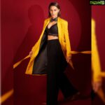 Erica Fernandes Instagram - A woman needs good basics. 😃 * * Coat and trousers @worldofasra Shoes @oceedeeshoes Outfit courtesy @shrushti_216 📸 @prashantsamtani . #ericafernandes #ejf #fashion #basics #yellowandblack #instafashion #instadaily