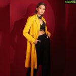 Erica Fernandes Instagram - A woman needs good basics. 😃 * * Coat and trousers @worldofasra Shoes @oceedeeshoes Outfit courtesy @shrushti_216 📸 @prashantsamtani . #ericafernandes #ejf #fashion #basics #yellowandblack #instafashion #instadaily