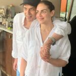 Esha Deol Instagram - “ Holding on to this hand for eternity“ Love you papa ♥️ Happy Birthday Wish you happiness & the best of health always 🧿