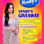 Esha Deol Instagram - Here is your chance to win some delicious, lip-smacking Venky's products. To enter- 1) Visit and follow @venkysuttarafoods on Instagram 2) Tag 3 of your friends in the comment section of @venkysuttarafoods and tell us why you love Venky's Chicken 3) Share this post to your story and tag @venkysuttarafoods Goodluck!!!😊👍🏼