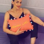 Esha Deol Instagram - Excited to bring to you “The Amma Mia Pillow “ 🤗💓Now my book #ammamia has a super cute addition to it . Specially made by @littlewestst And I am just Loving this beautiful pom pom pillow from @littlewestst ❤️ A great addition in any corner! Thank you for personalizing it with “Amma Mia”😊 #ammamiapillow @penguinindia #AmmaMia #LoveMyLWS #PersonalizedGift #BabyGift #GiftsForKids