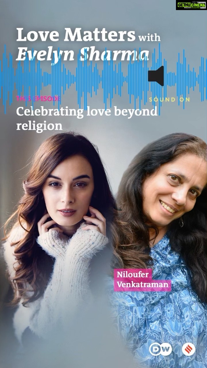 Evelyn Sharma Instagram - NEW EPISODE (link in bio!) π¨ and Iβd love to hear your thoughts on the topic here in the comments! π― #LoveBeyondReligion #LoveMatters β’ β’ β’ Interfaith love stories have always been part of #Bollywood from Bobby to Bombay to the recent Kedarnath. For a country that loves romantic films with conflicts and dramas, the hurdle of #religion rings true for many real-life couples as well. #InterfaithRelationships remain rare (less than 2%) and often shunned. In the fifth episode of #LoveMatters, we hear the concerns of a listener in an interfaith relationship, navigating parental expectations and societal backlash. We are joined by journalist @niloufervenk, co-founder of @IndiaLoveProject, to find out about her upbringing in an interfaith household and the work being done by the #IndiaLoveProject to counter hate. Coincidentally the project has its one-year anniversary today! So here is to celebrating love, one inspiring story at a time! π β’ β’ β’ Do share the podcast with friends & family. And send us your feedback at lovematters@dw.com. β’ β’ β’ The podcast is a collaboration of DW, Germany's international broadcaster (@dw_euromaxx) and @indianexpress.
