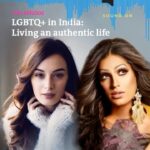 Evelyn Sharma Instagram - What an absolute joy to have @sushantdivgikr on today’s episode of #LoveMatters: Living an authentic life: LGBTQ+ in India. 💖 (LINK IN BIO!) A few years on from India's landmark judgement overturning the #Section377 ban on #samesex relations, the LGBTQ+ community continues to face #prejudice and hostility. Check out the third episode of #LoveMatters where we hear from a listener who struggles with feelings of shame around his #sexuality. I speak to the fiercely fabulous drag artist and #LGBTQ+ activist #SushantDivgikar on continuously honoring our many selves as well as navigating family & #societalpressures. Also look out for the surprise ending! 😃 And don't forget to send your love challenges to me at lovematters@dw.com. 💌 The podcast is a collaboration of DW, Germany's international broadcaster (@dw_euromaxx) and @indianexpress