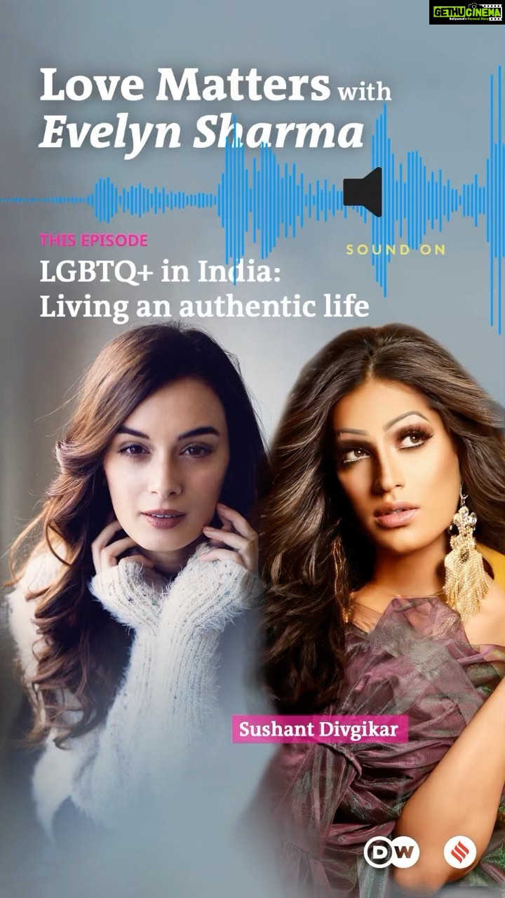 Evelyn Sharma Instagram - What an absolute joy to have @sushantdivgikr on todayโs episode of #LoveMatters: Living an authentic life: LGBTQ+ in India. ๐ (LINK IN BIO!) A few years on from India's landmark judgement overturning the #Section377 ban on #samesex relations, the LGBTQ+ community continues to face #prejudice and hostility. Check out the third episode of #LoveMatters where we hear from a listener who struggles with feelings of shame around his #sexuality. I speak to the fiercely fabulous drag artist and #LGBTQ+ activist #SushantDivgikar on continuously honoring our many selves as well as navigating family & #societalpressures. Also look out for the surprise ending! ๐ And don't forget to send your love challenges to me at lovematters@dw.com. ๐ The podcast is a collaboration of DW, Germany's international broadcaster (@dw_euromaxx) and @indianexpress