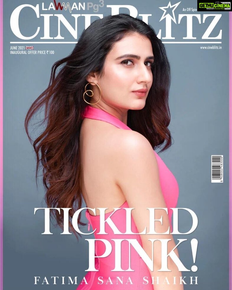 Fatima Sana Shaikh Instagram - Feeling Pink 💓 Photographer - @tejasnerurkarr Makeup and Hair - @nishisingh_muah Stylist - @tanghavri Assisted by - @karishmashaikhh Earrings - @misho_designs Magzine - @cineblitzofficial @bharatidubey