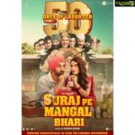 Fatima Sana Shaikh Instagram - #SurajPeMangalBhari is providing a hearty dose of laughter at your nearest screens for more than 5⃣0⃣ days! 🎉 To join this laughter ride, Book now! @bajpayee.manoj @diljitdosanjh @fatimasanashaikh #AbhishekSharma @zeestudiosofficial @annukapoor @supriyapilgaonkar @seemabhargavapahwa #ManojPahwa #NeerajSood @nehhapendse @karishmaktanna @nowitsabhi @manuj_not_manoj @vijayphoto007 @mohsinshaikhmusic @rohanshankar06 @mylemonylife @javedmohsin_official #AnshumanMahaley @zeestudiosintl @zeemusiccompany