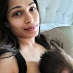 Freida Pinto Instagram - The Postpartum journey has been one of the most intense and wild rides I have ever been on. It felt like the months being pregnant and even childbirth were little  appetizers to this grand main course. Preparation was so key to this life altering phase of mothering and I feel so proud, relieved and blessed to have walked into it with knowledge, research and support. But what does it really mean to be postpartum "prepared". -It certainly doesn't mean you won't feel sad, lonely, frustrated and helpless at times. - or that you will be wonderfully rested and have no sleep deprivation. -or that you won't snap at your well intentioned partner and break down in tears. -or that your nipples won't be sore and that for some of us our toes will curl everytime our little baby birds open up their sweet mouths to latch. -or that you will never doubt your milk supply or for some, be worried about being judged for choosing the formula route. - or that your vagina and the rest of your ladyparts will look and feel exactly the same again as before. - or that your energy levels will always match the nonstop effort you have to put into nourishing that little life. The preparedness is more so to know how best to tackle all of this and to not feel abandoned by a health care system that focuses so much on your pregnancy and birth and somehow disappears when you are most vulnerable and in the most challenging phase of your life. To know that every mama will have a different journey but everyone of us will have some hill to climb. And that most importantly it REALLY DOES GET BETTER and we learn so much about ourselves and gosh we can truly acknowledge and celebrate the goddesses that we are! With @thisis.anya I look forward to joining in the effort to normalize conversations about the challenges and changes brought on during the postpartum period. Changes that need to be better understood, accepted and not shamed. And challenges that can be managed so much better with just a little extra help. My mission is to make this sacred period less about the suffering and more about acceptance, self love and growth. And to bring some much required peace to this healing period. 🙏