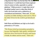 Freida Pinto Instagram - Ok World! It's finally here. I have been patiently waiting to share this exciting news! I am so proud and honoured to be producing/starring in The Henna Artist. This book was on @reesesbookclub for the month of May and so a special shoutout to the awesome @reesewitherspoon for constantly introducing the world to wonderful, unique stories that keep our imagination alive and creativity flowing. @thealkajoshi is a phenomenal author who has painted a breathtaking world of India where the female characters are complex, nuanced and fight to have agency. Where the Indian culture of art and healing are both explored in depth and respected at the same time. I cannot imagine doing this with anyone other than my producing partner, my dear friend, Michael Edelstein. When Michael asked me to read The Henna Artist and invited me to produce this with him, I simply knew he could already see the future of this book in his experienced eyes and it was about to be groundbreaking. Together, we have a beautiful dream for this book that we are so excited to bring it to life. Thank you to Miramax TV for believing in this project, Marc Helwig and his entire team. To my fab team at CAA - Hylda, Ben, Harrison and Leah and my awesome manager Larry- your unwavering support and belief in me enables me to push the envelope and do all the things I dream of doing. Also, thank you Lakshmi Shastri - You empower me!