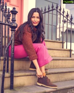Freida Pinto Instagram - The world’s first ever dress casual shoe, the inspiration for Nathan Clark’s seminal creation came from a seemingly unlikely source - the rough suede boots worn by off-duty army officers. After creating a newspaper prototype while stationed in Burma, on his return home Clark constructed a sample that would go on to become the iconic boot we all know today almost 70 years later! @clarksshoes #clarksdesertboot