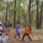 Ganesh Venkatraman Instagram - BEHIND THE SCENES 🎥 🎥 #tamilfilm #action #shootmode #intense #forest #Thalakonam #gettingdirty #shootingdiaries