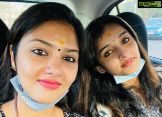 Gayathri Suresh Instagram - Happy Birthday Best Friend, Cousin, Soul Sister, My Laughing Partner, My Travel Companion and what not ❤️. Happy Birthday @sowmyamenon_ 💝💕
