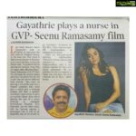 Gayathrie Instagram - Grateful! 😊🙏❤️ For the generous words and for the opportunity to be moulded as an actor by Seenu sir, once again! Looking forward to working with you, @gvprakash! 😊 . . #seenuramasamy #gvprakash #maamanithan #gayathrieshankar #projectannouncement