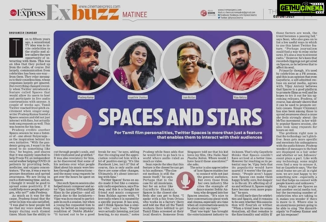 Gayathrie Instagram - @bhuvan_bruce_ @xpresscinema