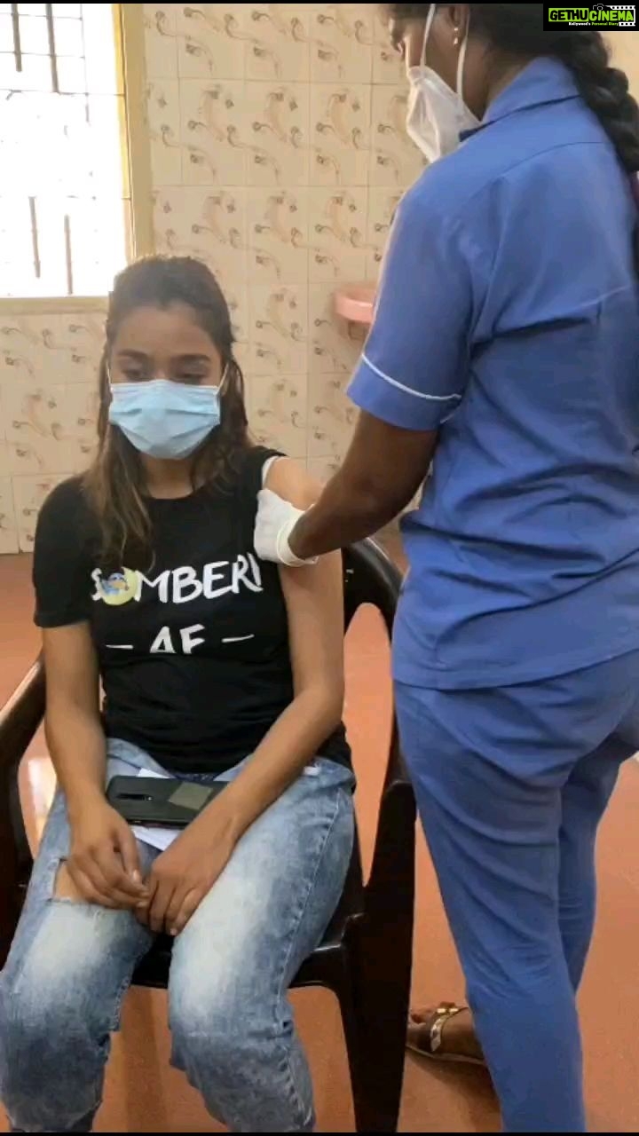 Gayathrie Instagram - And its done! #vaccinated Got the #covishield vaccine. Apart from a sore arm and slight temperature fluctuation, I didn't have any side-effects. Let's fight this pandemic together. One shot at a time.
