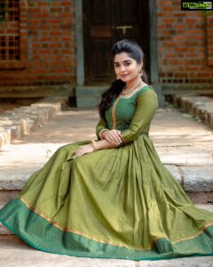 Gouri G Kishan Instagram - Choose green, everyday.

 •@magizham_boutique • @kiransaphotography • @priyadharshini.makeupartist• @mani_hairstylist •