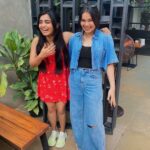 Gouri G Kishan Instagram – Always a gg in Bangalore with her 👯‍♀️

Meet @lakshh___ my best fraaand ❤️ Bangalore, India