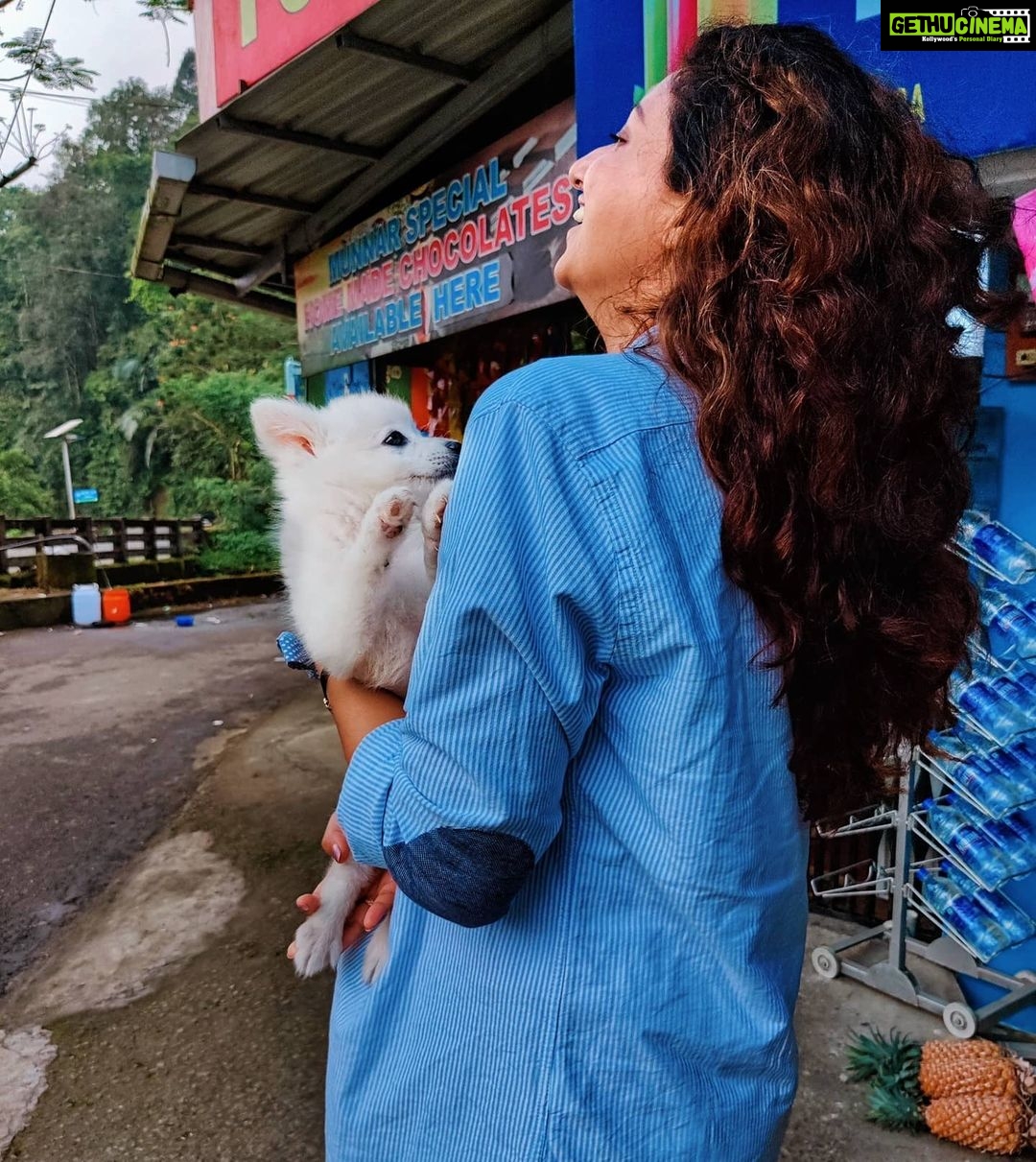 Hamsa Nandini Instagram - Puppy love 🤗 . #roadtrip #travelgram #swanstories
