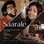 Haricharan Instagram - #Saarale A song which I loved working on is coming out tomorrow. This has been composed brilliantly by @_balaji_gopinath_ and I have recorded this with @aarthi_m.n_ashwin Lyrics by @antofaze21 Do check it out tomorrow. Stay Tuned! Poster Designed by @gowrishankarv