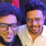 Haricharan Instagram - Yesterday at the Audio Launch of #99Songs Tamil at Sathyam PVR Chennai. Happy Bunch! Hope you have heard the Jukebox on YouTube. I have recorded a beautiful song called #Neeillanaanum Was so excited to see @arrahman sir adorn a new role as a Producer, StoryWriter and a composer. He was being the Host yesterday and showcased his dear product to his Friends, fans, Family and the Press. There s so much intent, detail and Conviction in this Movie and the Soundtrack. I am sure you will Enjoy it. Was so happy to meet the extended Relentless Team of 99 Songs. Caught up for Coffee after so Frikking Long. #99SongsTamil #Arrahman #tamil Sathyam Cinemas