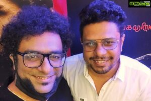 Haricharan Instagram - Yesterday at the Audio Launch of #99Songs Tamil at Sathyam PVR Chennai. Happy Bunch! 

Hope you have heard the Jukebox on YouTube. I have recorded a beautiful song called #Neeillanaanum 

Was so excited to see @arrahman sir adorn a new role as a Producer, StoryWriter and a composer. He was being the Host yesterday and showcased his dear product to his Friends, fans, Family and the Press. 

There s so much intent, detail and Conviction in this Movie and the Soundtrack. I am sure you will Enjoy it.

Was so happy to meet the extended Relentless Team of 99 Songs. Caught up for Coffee after so Frikking Long. 

#99SongsTamil #Arrahman #tamil