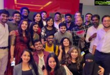Haricharan Instagram - Yesterday at the Audio Launch of #99Songs Tamil at Sathyam PVR Chennai. Happy Bunch! Hope you have heard the Jukebox on YouTube. I have recorded a beautiful song called #Neeillanaanum Was so excited to see @arrahman sir adorn a new role as a Producer, StoryWriter and a composer. He was being the Host yesterday and showcased his dear product to his Friends, fans, Family and the Press. There s so much intent, detail and Conviction in this Movie and the Soundtrack. I am sure you will Enjoy it. Was so happy to meet the extended Relentless Team of 99 Songs. Caught up for Coffee after so Frikking Long. #99SongsTamil #Arrahman #tamil Sathyam Cinemas