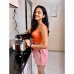 Helly Shah Instagram - Hey guys, I am not really fond of cooking but during this quarantine things are a lil bit different... I would try making something atleast once or twice a week .. And i would like to introduce my little helper to all of you. Presenting the @WonderChefLife Eleganza Stand Mixer, this helps to whip up lip-smacking mixes for cakes and pastries in a jiffy. It makes sufficient dough for 4-5/400 gms loaves, 12 dozen cookies or biscuits, 14-15 beaten egg whites or 1.5 liters of whipped cream. I’m extremely impressed with its planetary mixing action for perfect texture & consistency and die-cast metal housing for stability, strength, and performance. The 5-litre large stainless steel bowl, 3 types of beaters for mixing, whisking & dough making and detachable aluminium blades for easy cleaning makes me work with ease. You should definitely try it too! Get one for yourself after our lockdown gets over ✌🏻☺️ #standmixer #wonderchef #homechef #food #wonderchefindia #wondercheflife #mixing #whisking #doughmaking