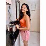 Helly Shah Instagram – Hey guys, I am not really fond of cooking but during this quarantine things are a lil bit different… I would try making something atleast once or twice a week .. And i would like to introduce my little helper to all of you. Presenting the @WonderChefLife Eleganza Stand Mixer, this helps to whip up lip-smacking mixes for cakes and pastries in a jiffy. It makes sufficient dough for 4-5/400 gms loaves, 12 dozen cookies or biscuits, 14-15 beaten egg whites or 1.5 liters of whipped cream. I’m extremely impressed with its planetary mixing action for perfect texture & consistency and die-cast metal housing for stability, strength, and performance. The 5-litre large stainless steel bowl, 3 types of beaters for mixing, whisking & dough making and detachable aluminium blades for easy cleaning makes me work with ease. You should definitely try it too! Get one for yourself after our lockdown gets over ✌🏻☺️
#standmixer #wonderchef #homechef #food #wonderchefindia #wondercheflife #mixing #whisking #doughmaking